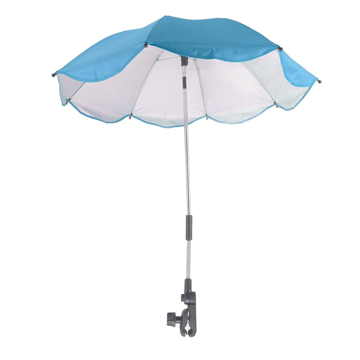 Baby Stroller Parasol, 14in Universal Umbrella with Clamp, 360 Degree Adjustable Stroller Sun Shade, Umbrella for Trolley, Bike, Wheelchair, Beach Chair (1#)