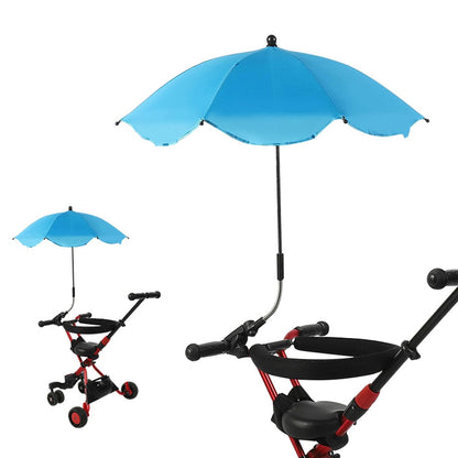 Baby Stroller Parasol, 14in Universal Umbrella with Clamp, 360 Degree Adjustable Stroller Sun Shade, Umbrella for Trolley, Bike, Wheelchair, Beach Chair (1#)
