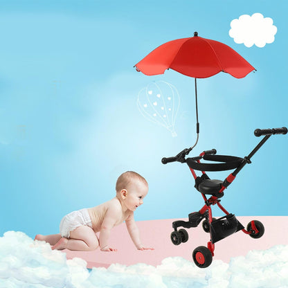 Baby Stroller Parasol, 14in Universal Umbrella with Clamp, 360 Degree Adjustable Stroller Sun Shade, Umbrella for Trolley, Bike, Wheelchair, Beach Chair (1#)