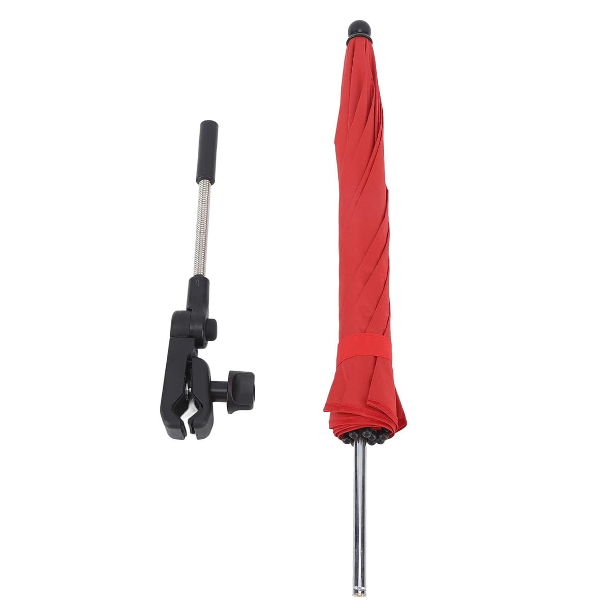 Baby Stroller Parasol, 14in Universal Umbrella with Clamp, 360 Degree Adjustable Stroller Sun Shade, Umbrella for Trolley, Bike, Wheelchair, Beach Chair (1#)