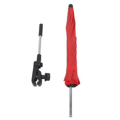 Baby Stroller Parasol, 14in Universal Umbrella with Clamp, 360 Degree Adjustable Stroller Sun Shade, Umbrella for Trolley, Bike, Wheelchair, Beach Chair (1#)