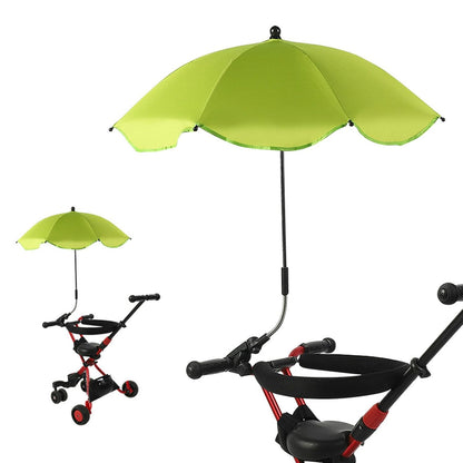 Baby Stroller Parasol, 14in Universal Umbrella with Clamp, 360 Degree Adjustable Stroller Sun Shade, Umbrella for Trolley, Bike, Wheelchair, Beach Chair (1#)
