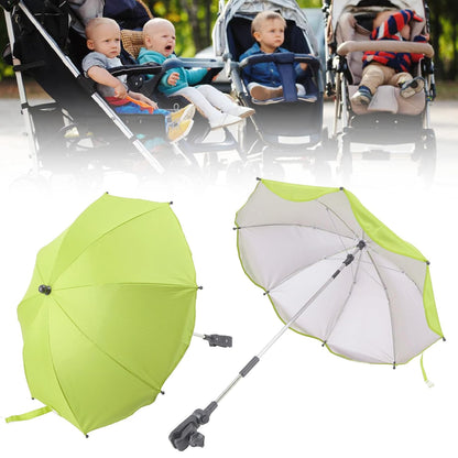 Baby Stroller Parasol, 14in Universal Umbrella with Clamp, 360 Degree Adjustable Stroller Sun Shade, Umbrella for Trolley, Bike, Wheelchair, Beach Chair (1#)