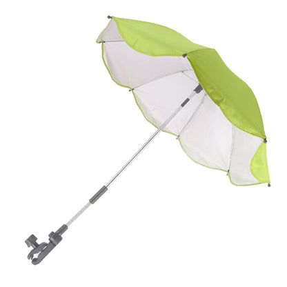 Baby Stroller Parasol, 14in Universal Umbrella with Clamp, 360 Degree Adjustable Stroller Sun Shade, Umbrella for Trolley, Bike, Wheelchair, Beach Chair (1#)