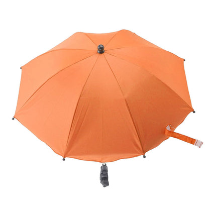 Baby Stroller Parasol, 14in Universal Umbrella with Clamp, 360 Degree Adjustable Stroller Sun Shade, Umbrella for Trolley, Bike, Wheelchair, Beach Chair (1#)