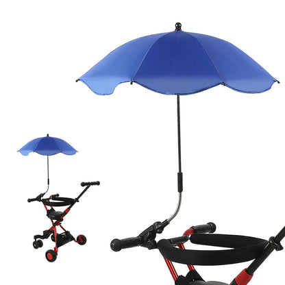 Baby Stroller Parasol, 14in Universal Umbrella with Clamp, 360 Degree Adjustable Stroller Sun Shade, Umbrella for Trolley, Bike, Wheelchair, Beach Chair (1#)