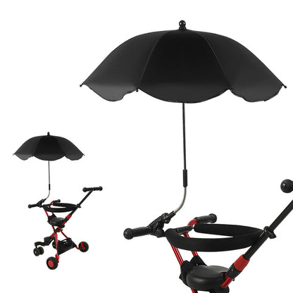 Baby Stroller Parasol, 14in Universal Umbrella with Clamp, 360 Degree Adjustable Stroller Sun Shade, Umbrella for Trolley, Bike, Wheelchair, Beach Chair (1#)