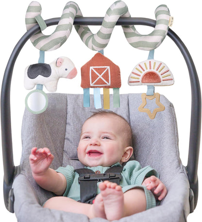 Spiral Car Seat & Stroller Activity Toy, 0 Months Up (Veggie)