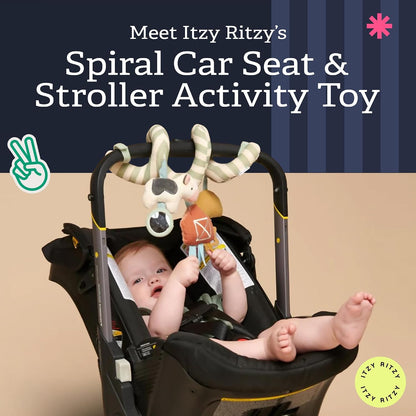 Spiral Car Seat & Stroller Activity Toy, 0 Months Up (Veggie)