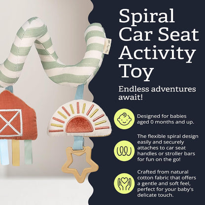 Spiral Car Seat & Stroller Activity Toy, 0 Months Up (Veggie)