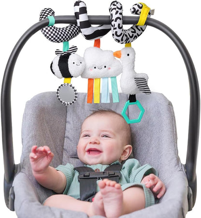 Spiral Car Seat & Stroller Activity Toy, 0 Months Up (Veggie)