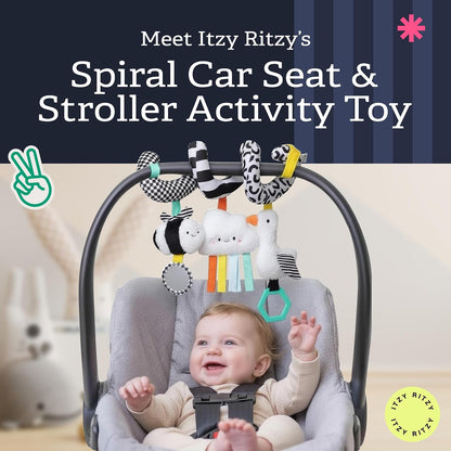 Spiral Car Seat & Stroller Activity Toy, 0 Months Up (Veggie)