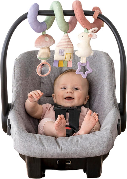 Spiral Car Seat & Stroller Activity Toy, 0 Months Up (Veggie)