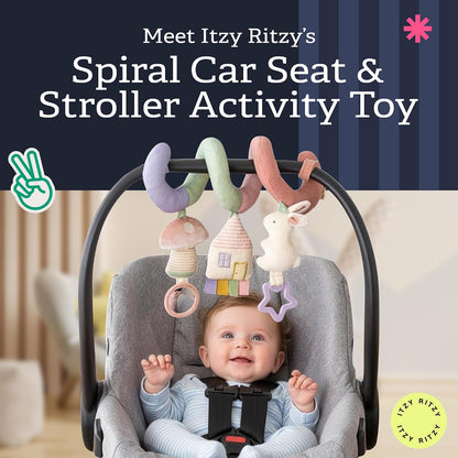 Spiral Car Seat & Stroller Activity Toy, 0 Months Up (Veggie)