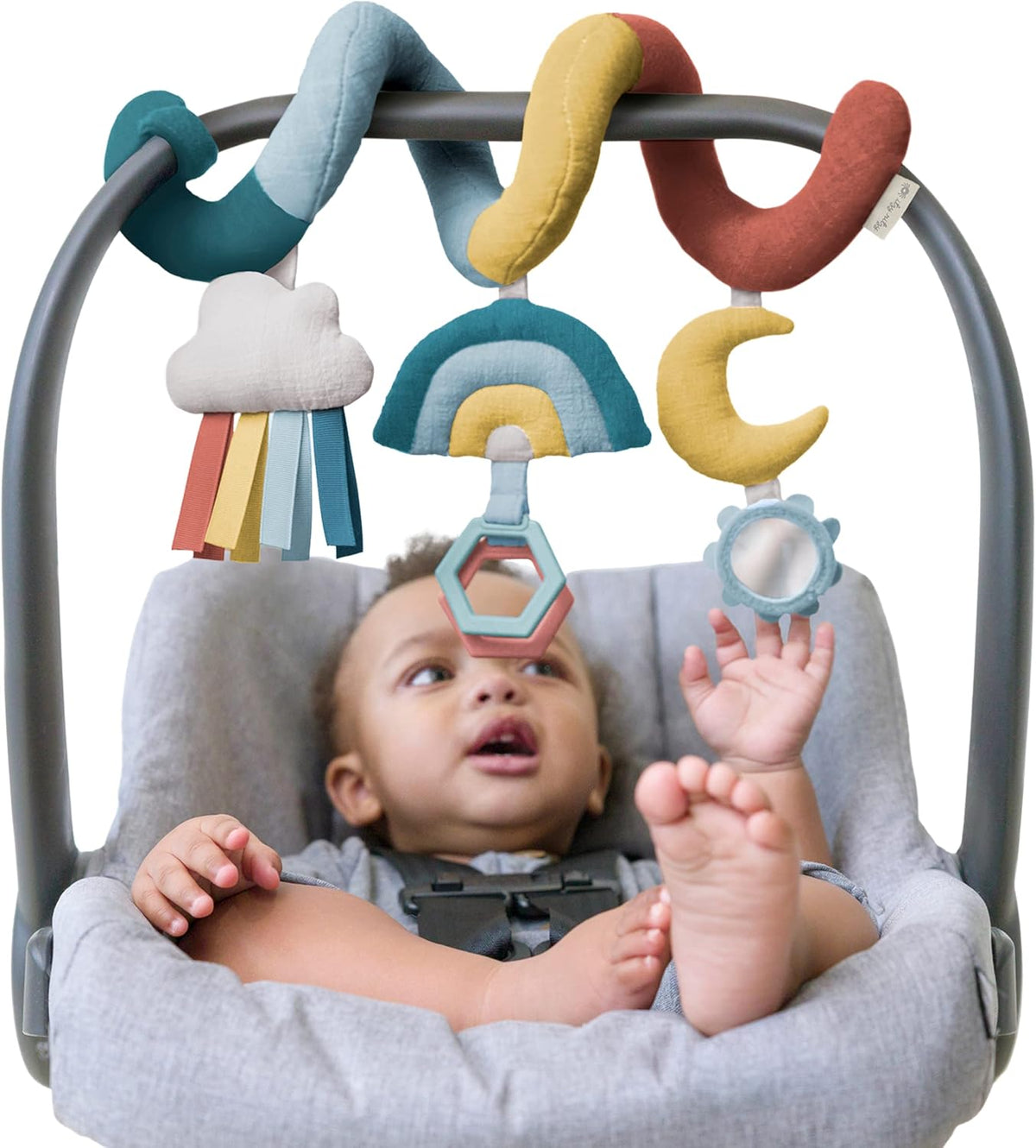 Spiral Car Seat & Stroller Activity Toy, 0 Months Up (Veggie)