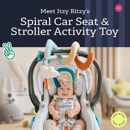 Spiral Car Seat & Stroller Activity Toy, 0 Months Up (Veggie)