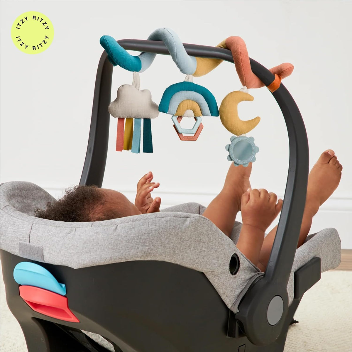Spiral Car Seat & Stroller Activity Toy, 0 Months Up (Veggie)