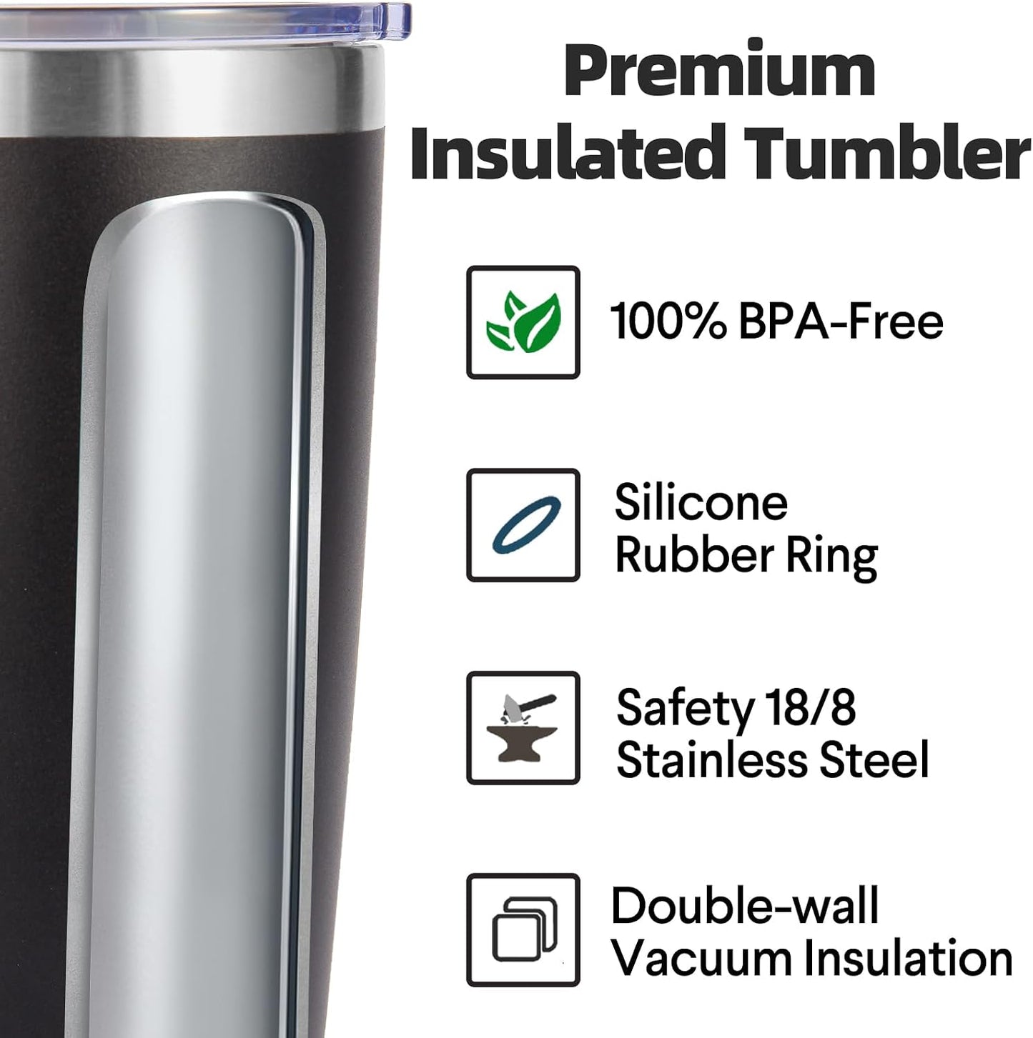 Volhoply 20oz Stainless Steel Tumbler with Lid and Straw,Double Wall Insulated Travel Iced Coffee Mug Fits Cup Holder,Powder Coated Cups for Hot and Cold Drinks,Gifts for Women Men（Purple Bule,1 Set）