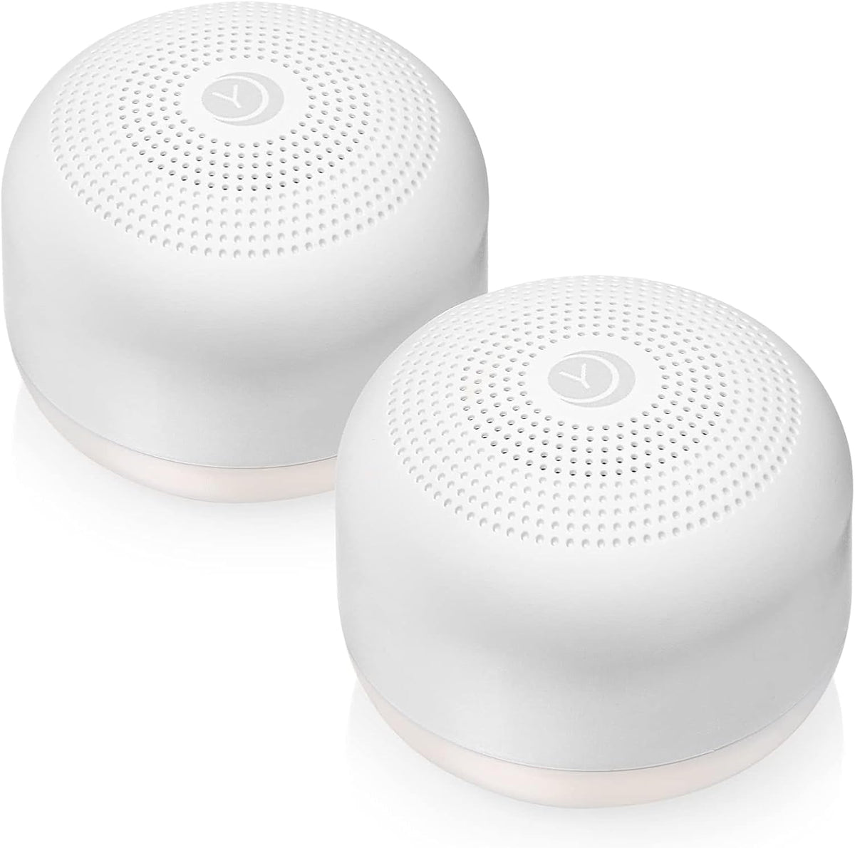 Travel Mini Portable White Noise Sound Machine, 6 Soothing Sounds, Volume Control, Dimmable Night Light, Sleep Therapy for Adults & Baby, USB Rechargeable, Lanyard Included