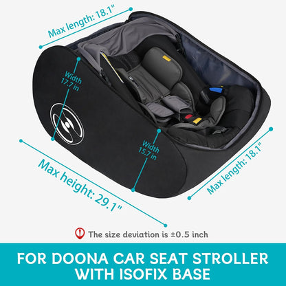 Padded Stroller Travel Bag for Airplane with Backpack Straps