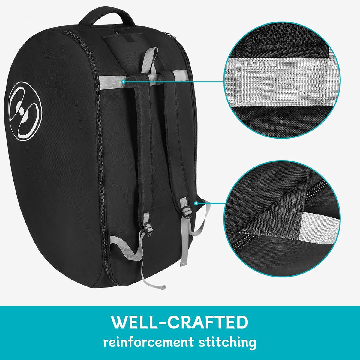 Padded Stroller Travel Bag for Airplane with Backpack Straps