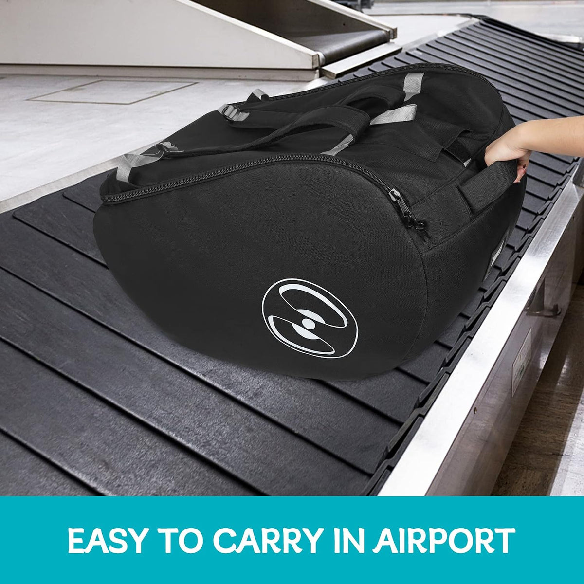 Padded Stroller Travel Bag for Airplane with Backpack Straps