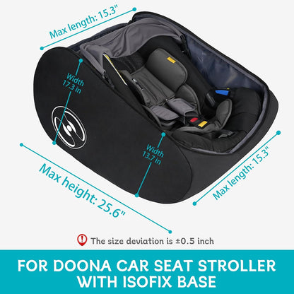 Padded Stroller Travel Bag for Airplane with Backpack Straps