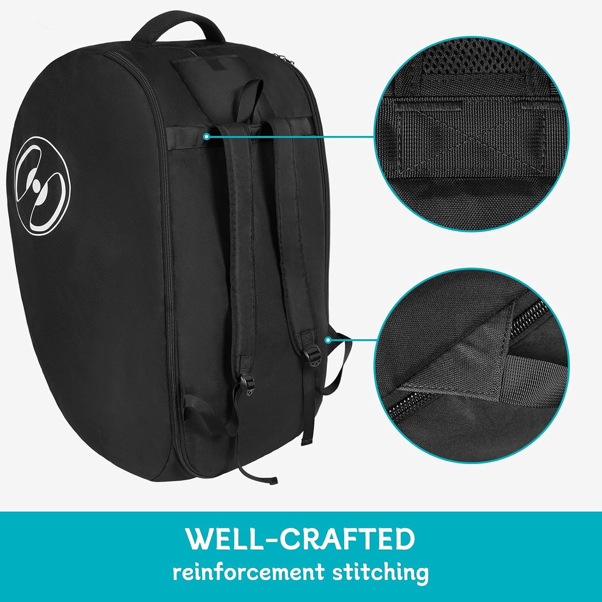 Padded Stroller Travel Bag for Airplane with Backpack Straps