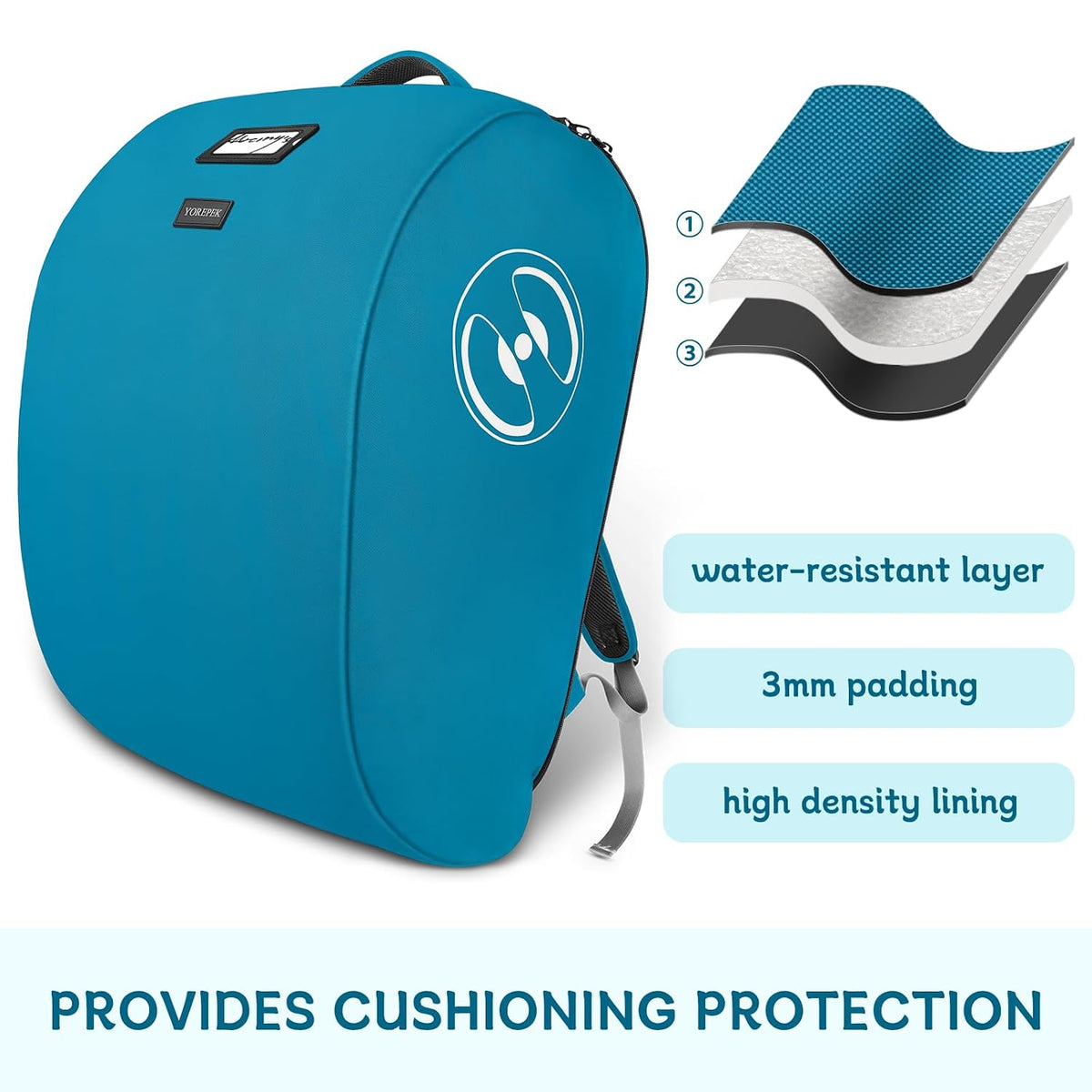 Padded Stroller Travel Bag for Airplane with Backpack Straps