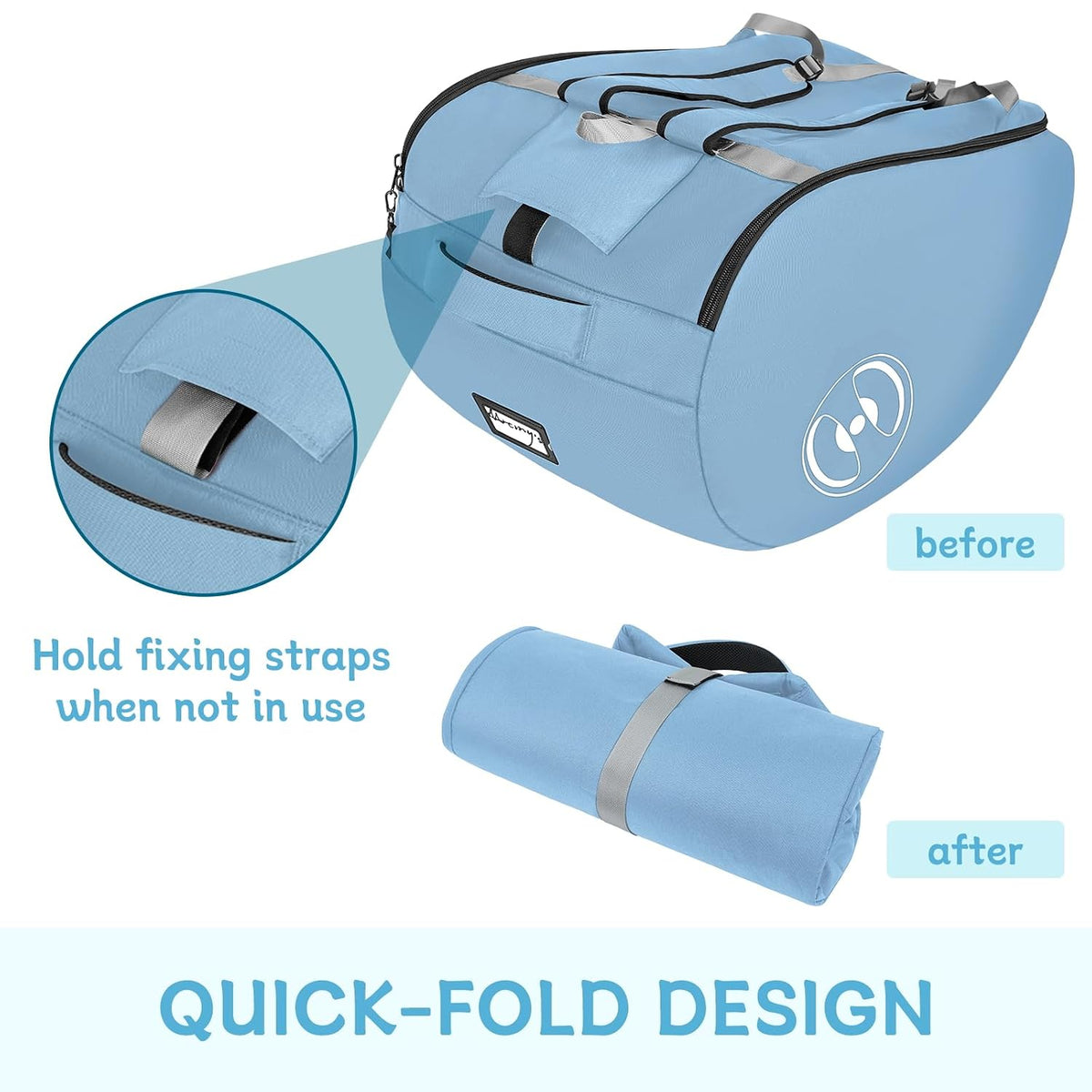 Padded Stroller Travel Bag for Airplane with Backpack Straps