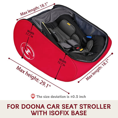 Padded Stroller Travel Bag for Airplane with Backpack Straps