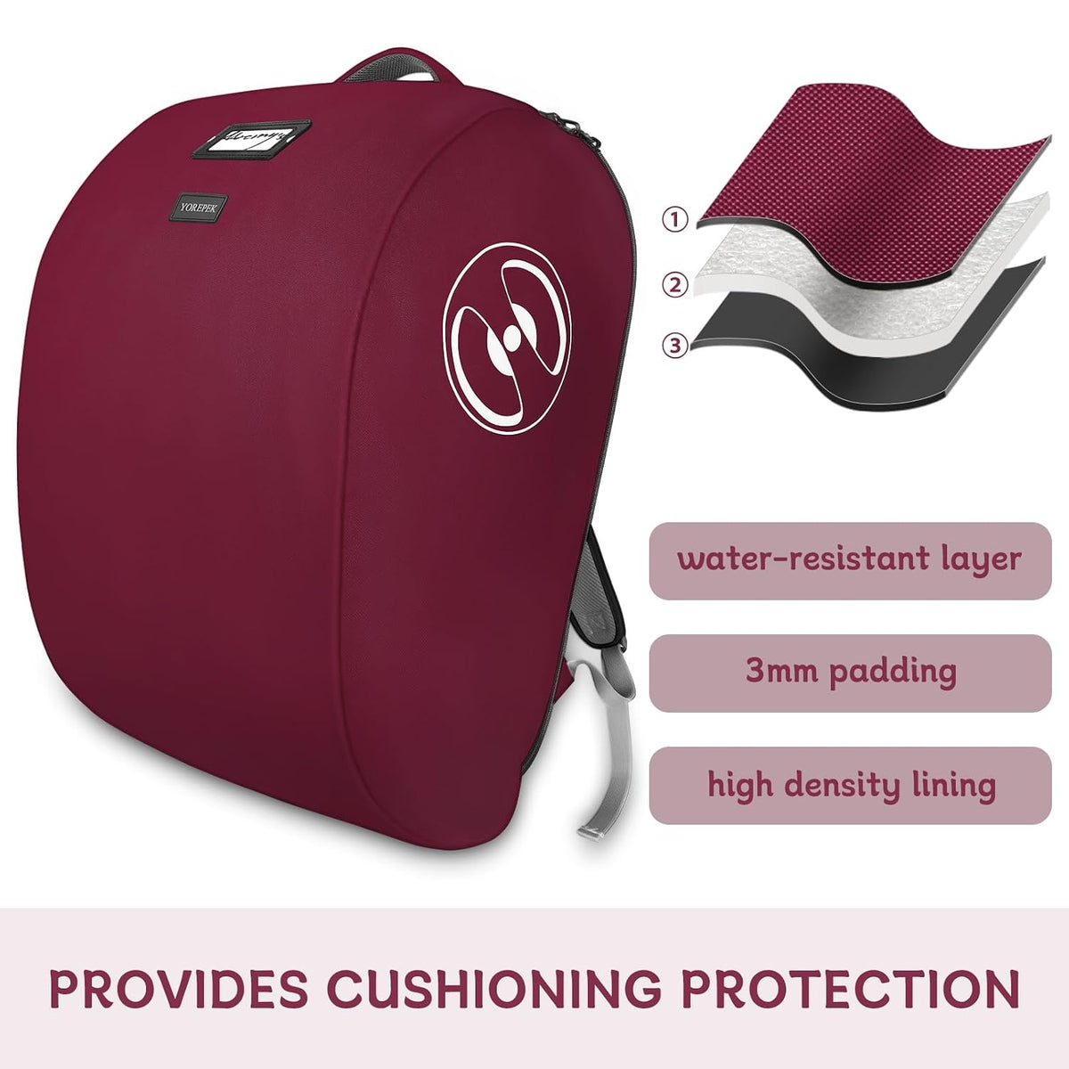 Padded Stroller Travel Bag for Airplane with Backpack Straps