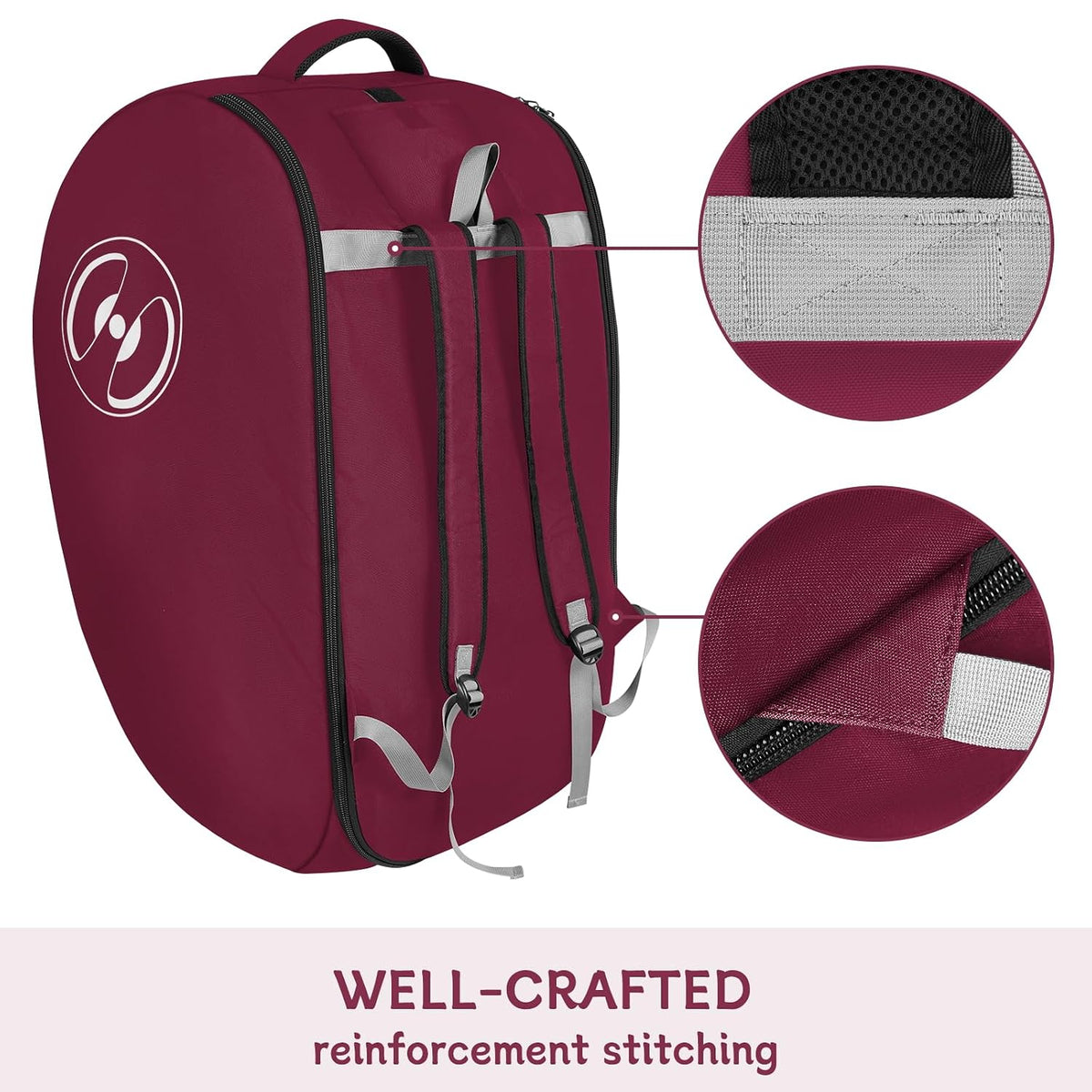 Padded Stroller Travel Bag for Airplane with Backpack Straps