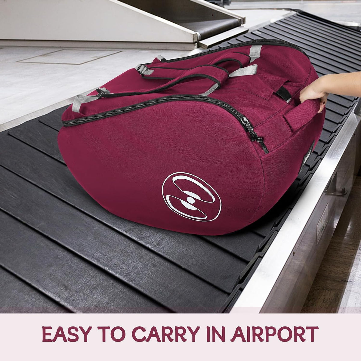 Padded Stroller Travel Bag for Airplane with Backpack Straps