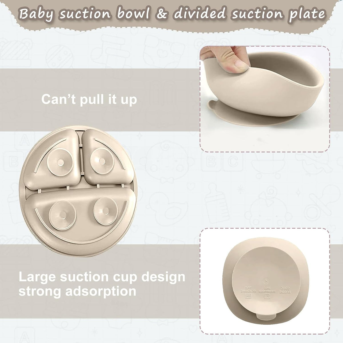 Silicone Baby Feeding Set, Toddler Feeding Set 12 Pcs, Suction Bowl and Baby Plate, Silicone Bib,Spoon,Fork & Sippy Cup,BPA Free Weaning Set, Baby Cutlery,Baby Gifts & Presents (Green)