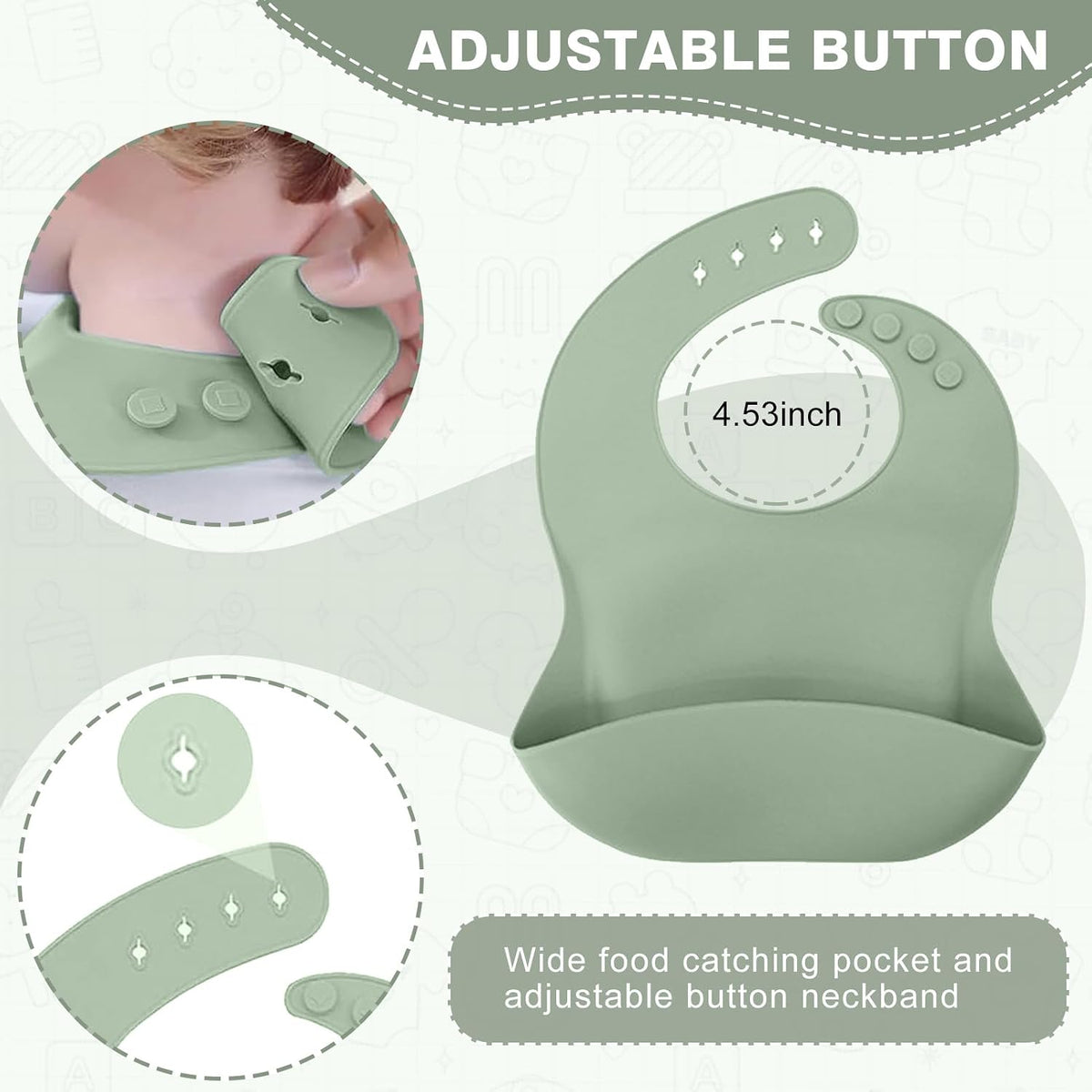 Silicone Baby Feeding Set, Toddler Feeding Set 12 Pcs, Suction Bowl and Baby Plate, Silicone Bib,Spoon,Fork & Sippy Cup,BPA Free Weaning Set, Baby Cutlery,Baby Gifts & Presents (Green)