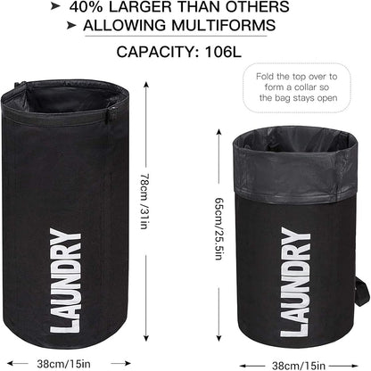 Backpack Laundry Bag for College, Collapsible Hampers for Laundry