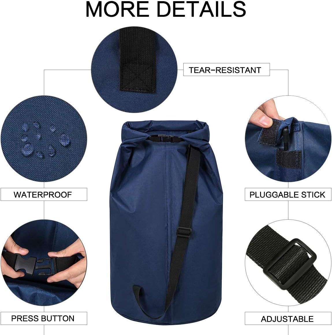 Backpack Laundry Bag for College, Collapsible Hampers for Laundry