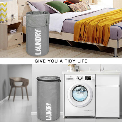 Backpack Laundry Bag for College, Collapsible Hampers for Laundry