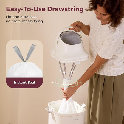 13 Gallon Drawstring Diaper Pail Bags, 45 Count, Ultra Thick