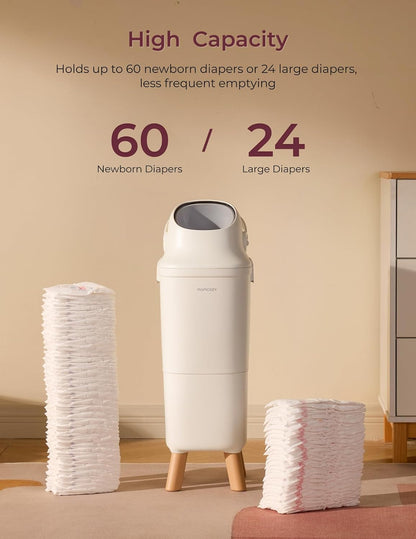 13 Gallon Drawstring Diaper Pail Bags, 45 Count, Ultra Thick