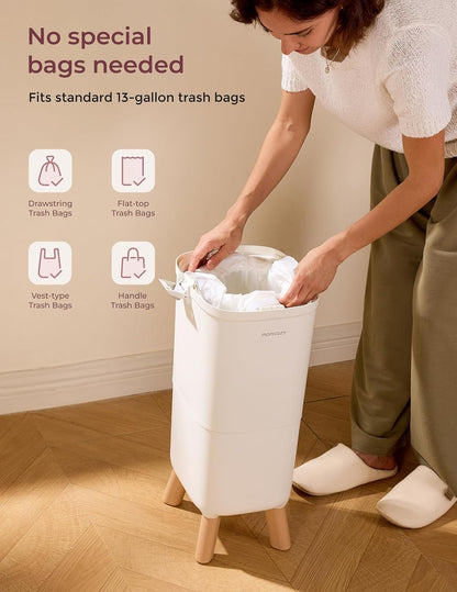 13 Gallon Drawstring Diaper Pail Bags, 45 Count, Ultra Thick