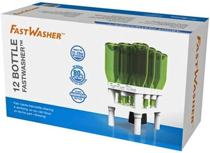 FastWasher 12 Beer Bottle Washer and Wine Bottle Cleaner | BOTTLES & RACKS NOT INCLUDED | General Purpose Rinser | Cleaner and Sanitizer System, Easy to Assemble