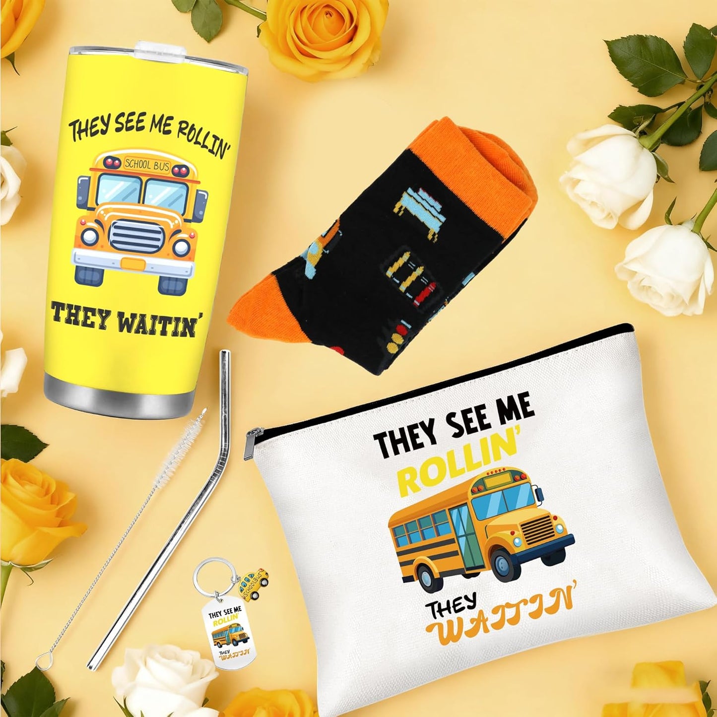 Tennis Gifts for Women Men, Funny Sport Accessories Gift, Includes 20 oz Tumbler Keychain Sock, Birthday Christmas Team Present for Tennis Lovers Players