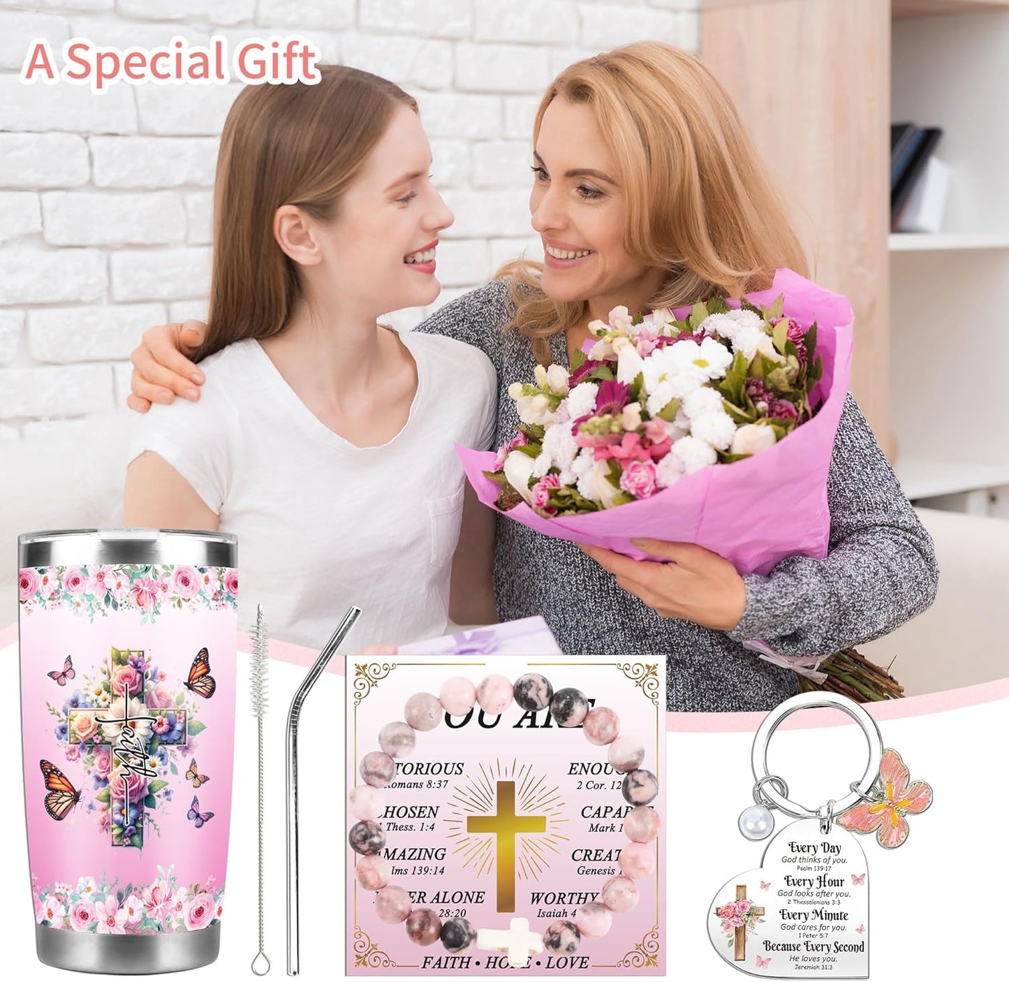 Tennis Gifts for Women Men, Funny Sport Accessories Gift, Includes 20 oz Tumbler Keychain Sock, Birthday Christmas Team Present for Tennis Lovers Players