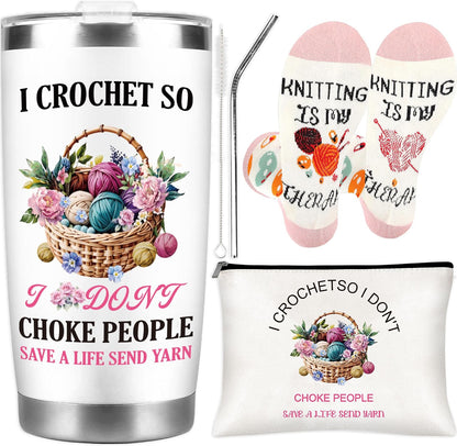 Tennis Gifts for Women Men, Funny Sport Accessories Gift, Includes 20 oz Tumbler Keychain Sock, Birthday Christmas Team Present for Tennis Lovers Players