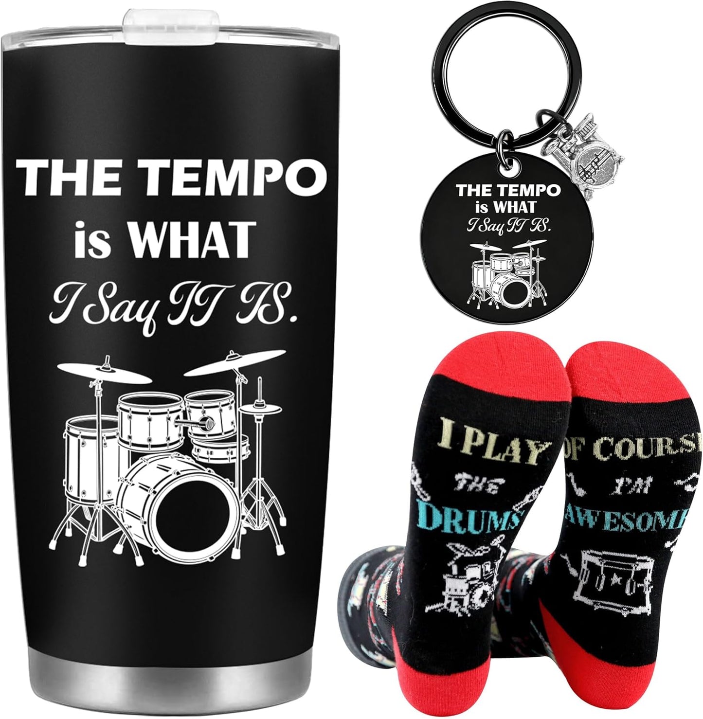 Tennis Gifts for Women Men, Funny Sport Accessories Gift, Includes 20 oz Tumbler Keychain Sock, Birthday Christmas Team Present for Tennis Lovers Players