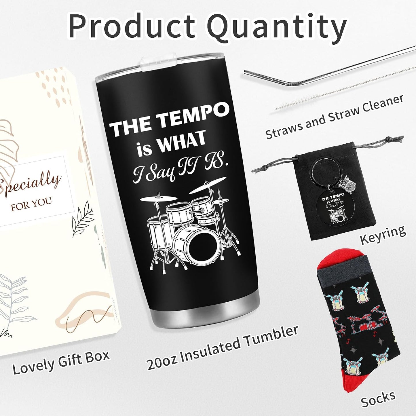 Tennis Gifts for Women Men, Funny Sport Accessories Gift, Includes 20 oz Tumbler Keychain Sock, Birthday Christmas Team Present for Tennis Lovers Players