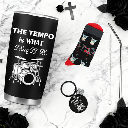 Tennis Gifts for Women Men, Funny Sport Accessories Gift, Includes 20 oz Tumbler Keychain Sock, Birthday Christmas Team Present for Tennis Lovers Players
