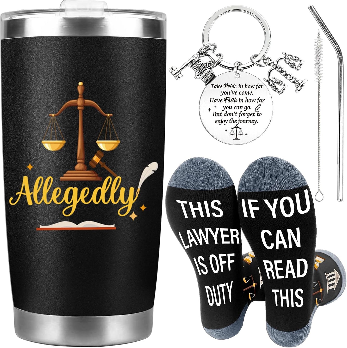 Tennis Gifts for Women Men, Funny Sport Accessories Gift, Includes 20 oz Tumbler Keychain Sock, Birthday Christmas Team Present for Tennis Lovers Players